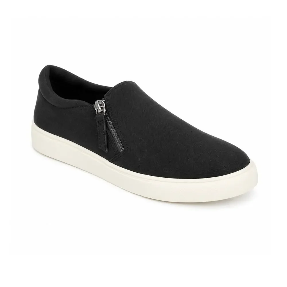 Kensie Soren Women’s Slip On Sneaker Size 6.5 Black Platform Casual Comfort Shoe
